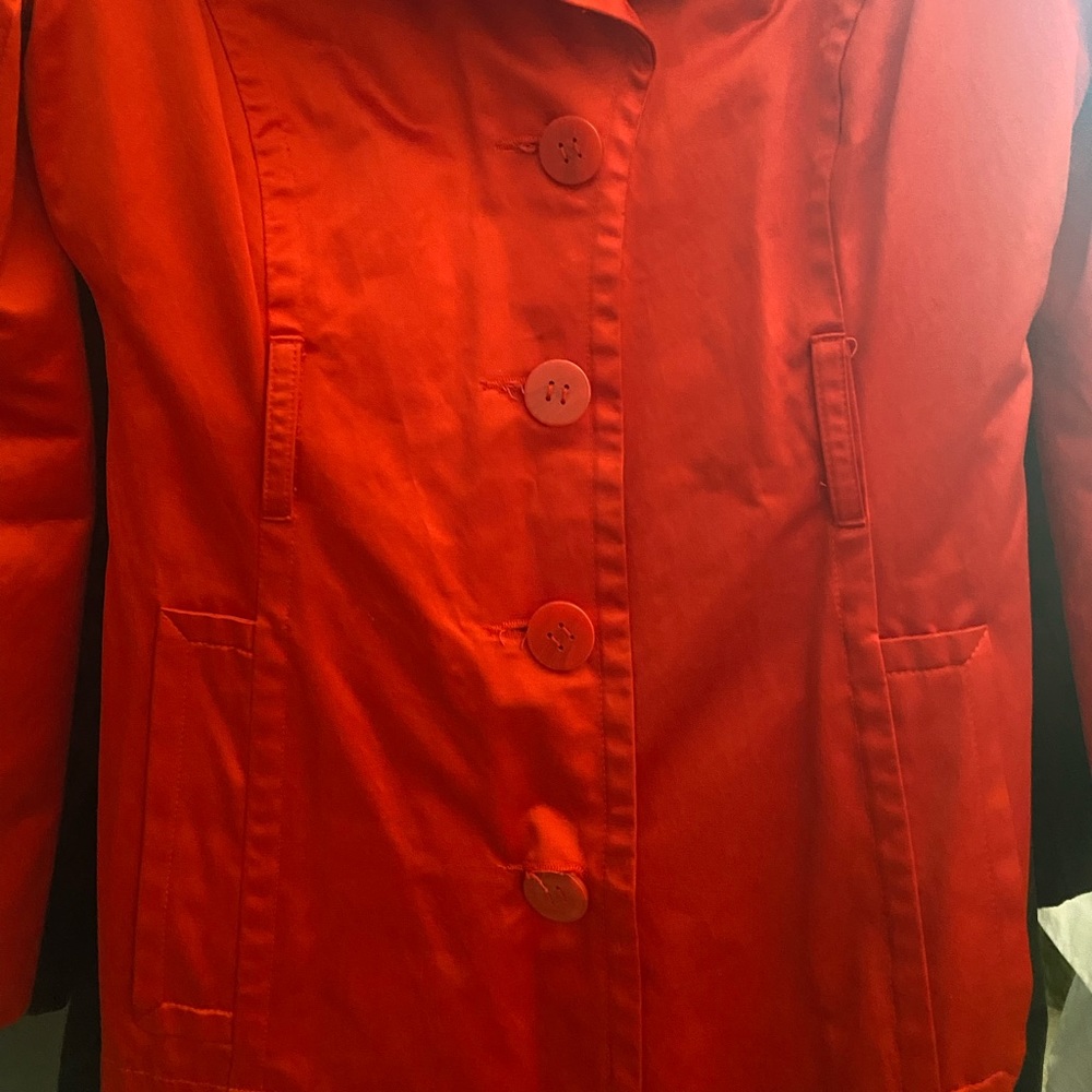 Bebe Red Trench Coat